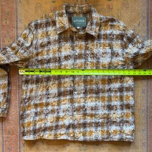 Brigade Brown & Yellow Plaid Shirt